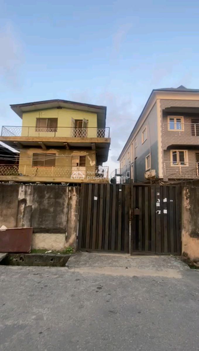 Demolishable Building (6 Units 2 Bedroom Flat) on Dry Land, Alh Jimoh Oladehinde, Ifako, Gbagada, Lagos, Block of Flats for Sale