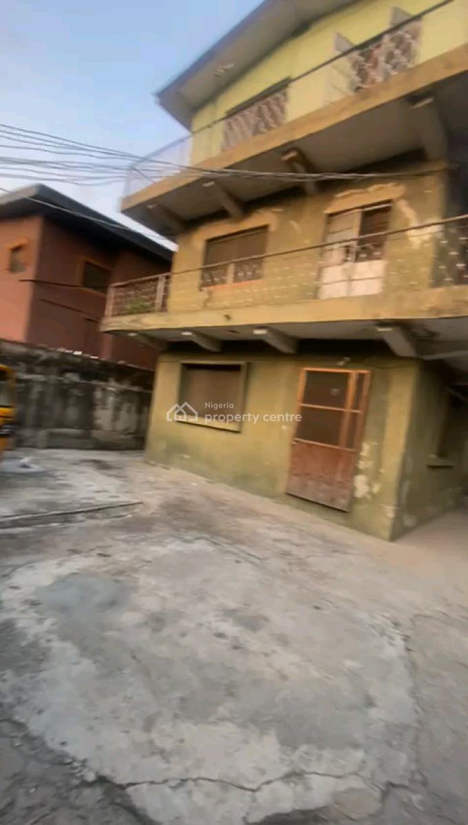 Demolishable Building (6 Units 2 Bedroom Flat) on Dry Land, Alh Jimoh Oladehinde, Ifako, Gbagada, Lagos, Block of Flats for Sale