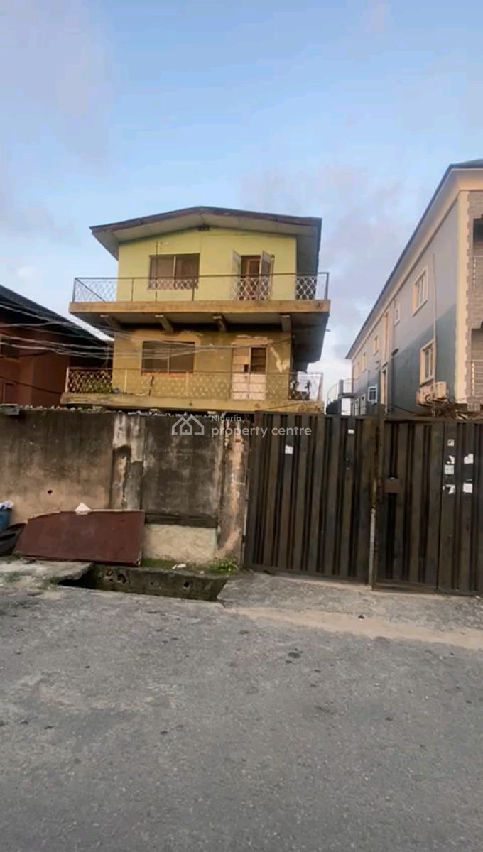 Demolishable Building (6 Units 2 Bedroom Flat) on Dry Land, Alh Jimoh Oladehinde, Ifako, Gbagada, Lagos, Block of Flats for Sale