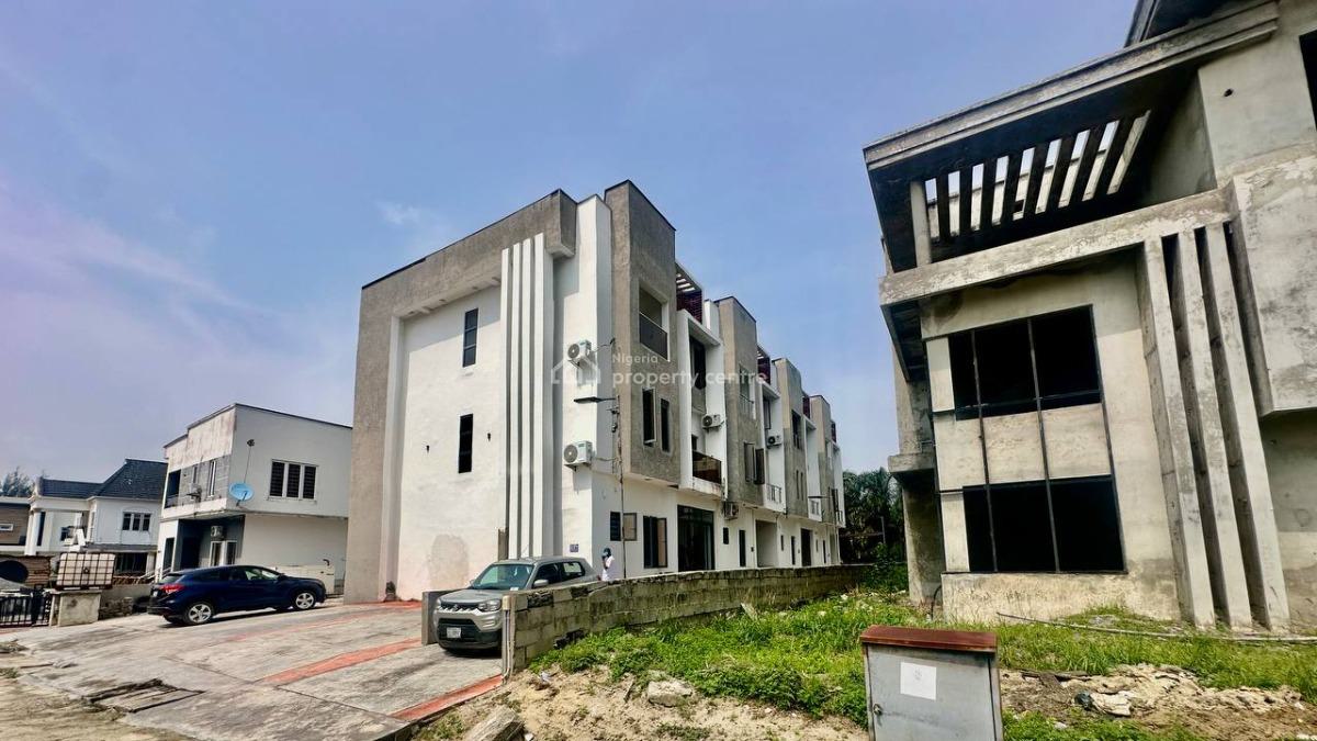 Carcass 5 Bedroom Terrace on 3 Floors with Groundfloor Parking, Buena Vista Estate, Orchid Road, Lekki, Lagos, Terraced Duplex for Sale