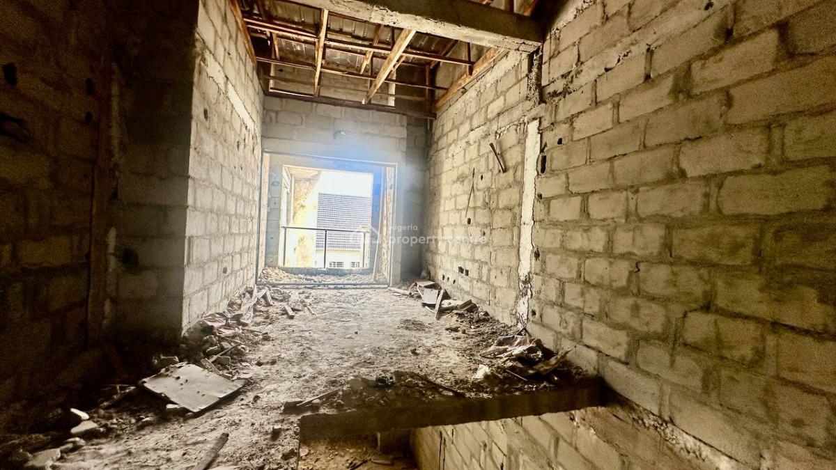 Carcass 5 Bedroom Terrace on 3 Floors with Groundfloor Parking, Buena Vista Estate, Orchid Road, Lekki, Lagos, Terraced Duplex for Sale