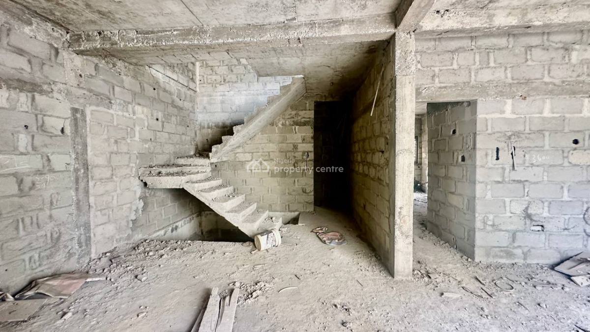 Carcass 5 Bedroom Terrace on 3 Floors with Groundfloor Parking, Buena Vista Estate, Orchid Road, Lekki, Lagos, Terraced Duplex for Sale