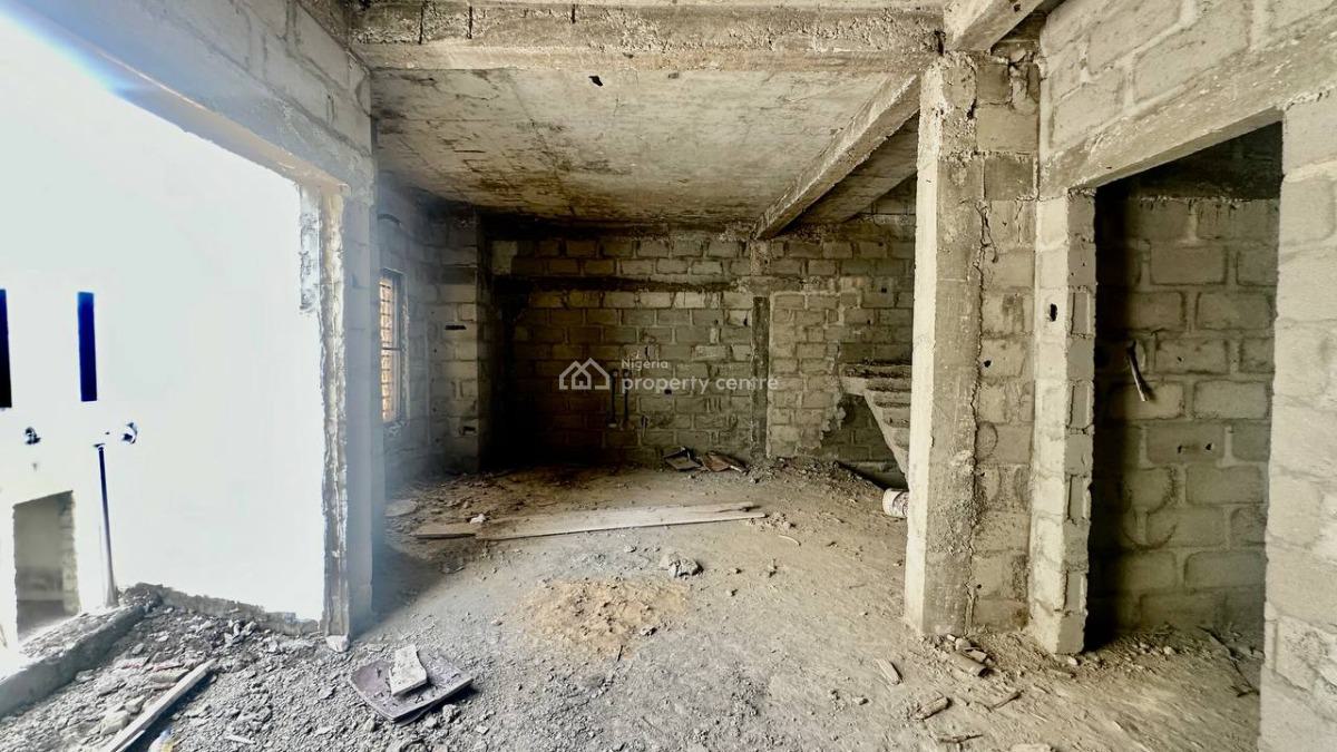 Carcass 5 Bedroom Terrace on 3 Floors with Groundfloor Parking, Buena Vista Estate, Orchid Road, Lekki, Lagos, Terraced Duplex for Sale