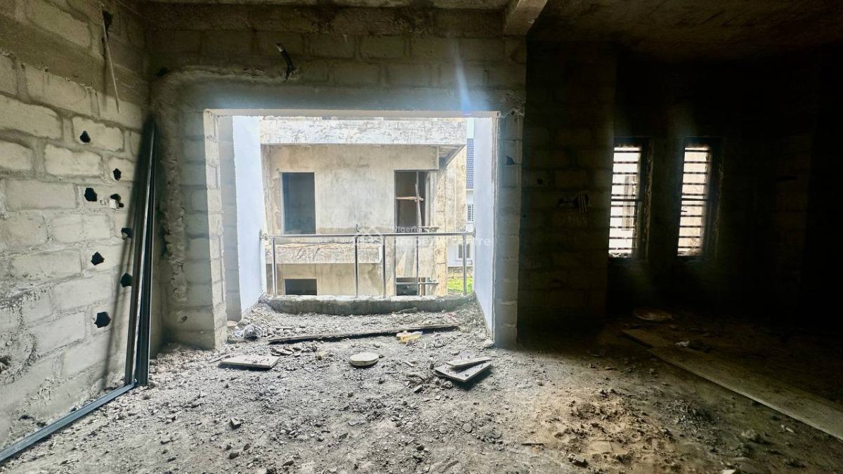 Carcass 5 Bedroom Terrace on 3 Floors with Groundfloor Parking, Buena Vista Estate, Orchid Road, Lekki, Lagos, Terraced Duplex for Sale