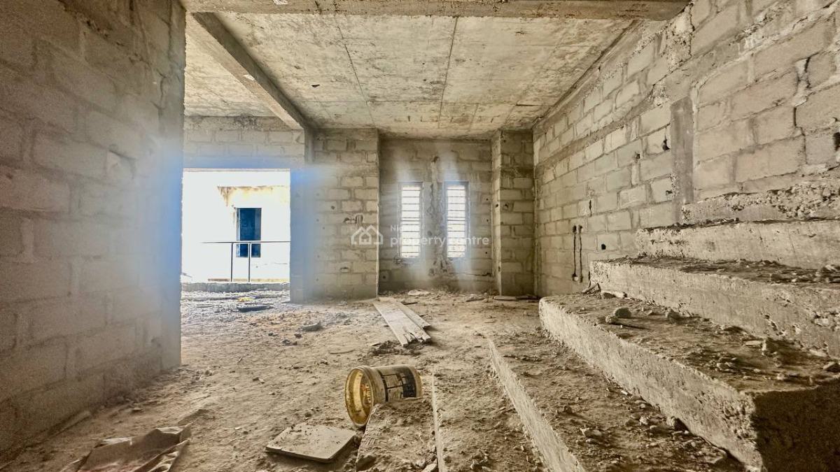 Carcass 5 Bedroom Terrace on 3 Floors with Groundfloor Parking, Buena Vista Estate, Orchid Road, Lekki, Lagos, Terraced Duplex for Sale