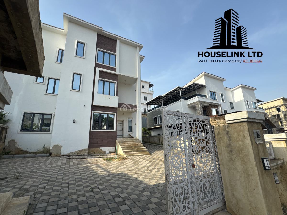 a Well Built 5 Bedroom Semi Detached Duplex with Bq Available, Guzape Diplomatic Zone, Guzape District, Abuja, Semi-detached Duplex for Sale