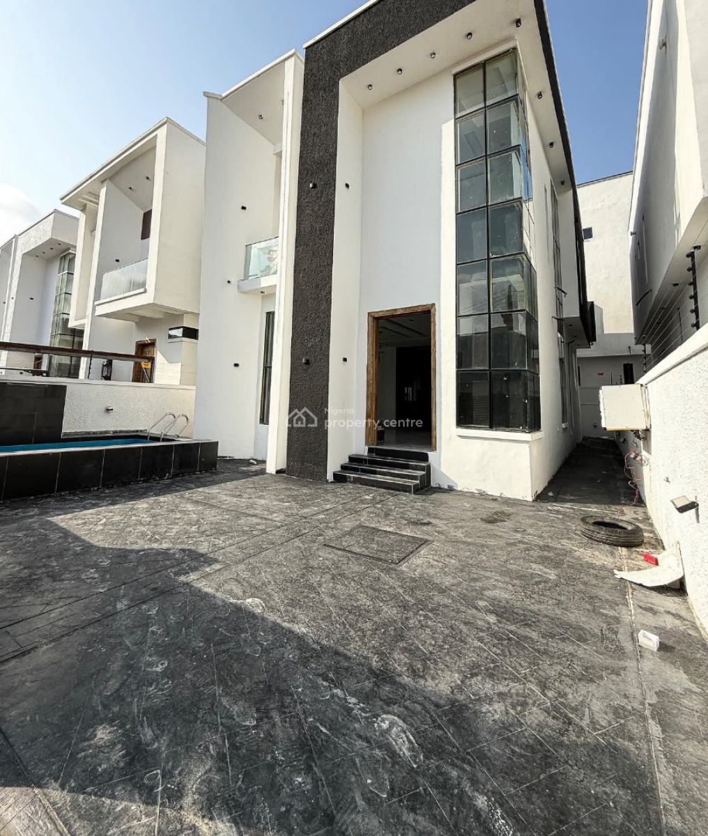Contemporary 4 Bedroom Detached Duplex with Swimming Pool and Bq, Chevron, Lekki, Lagos, Detached Duplex for Sale