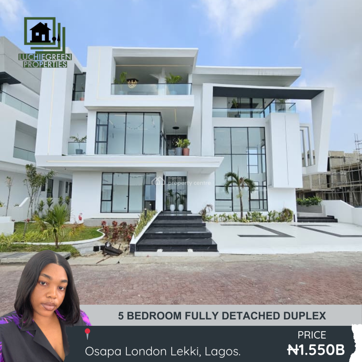 5 Bedroom Fully Detached Duplex, Osapa, Lekki, Lagos, Detached Duplex for Sale