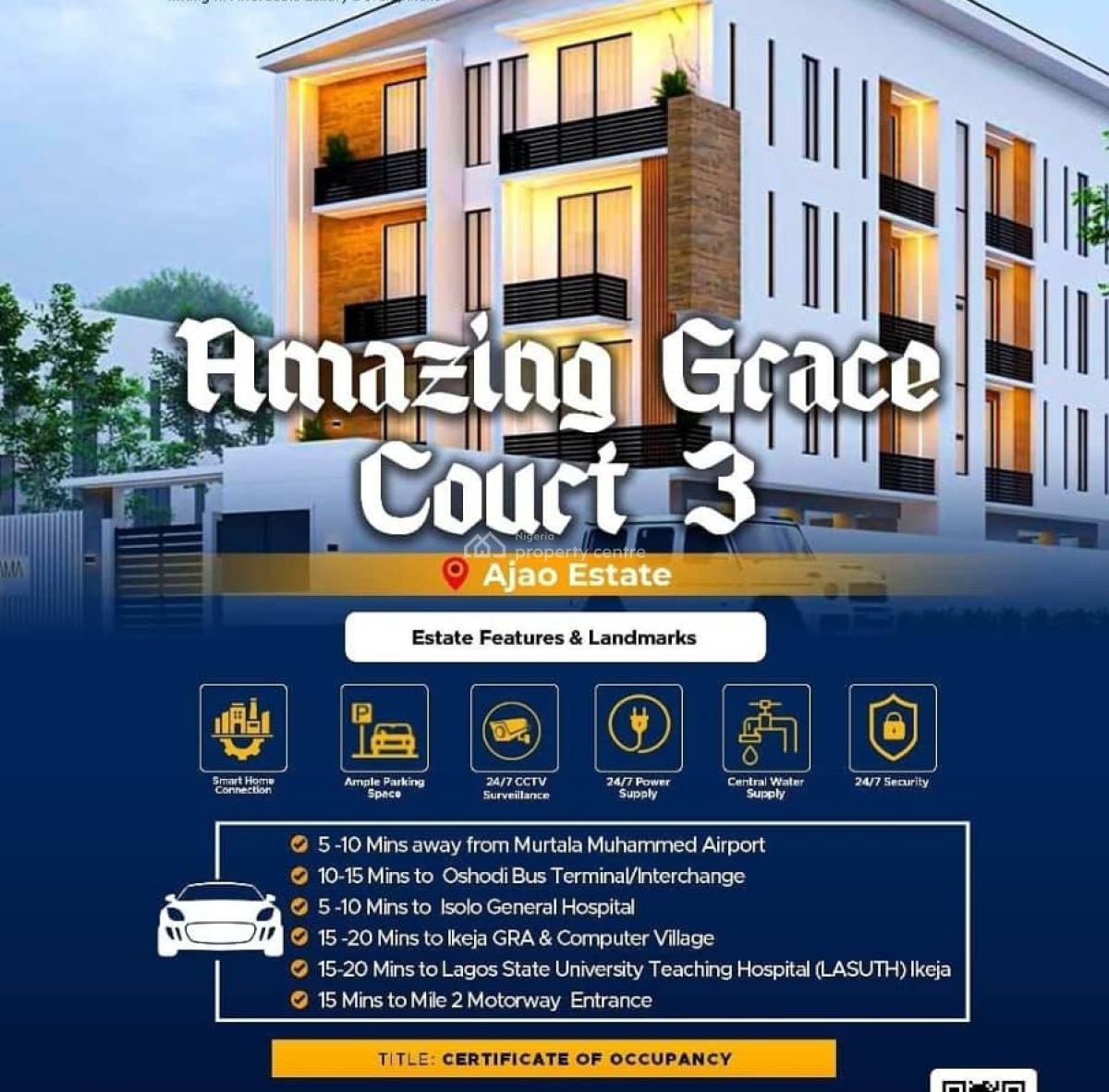 Luxury 2 Bedroom Apartment Few Minutes From The Airport, Five Minute to The International Airport, Ajao Estate, Ikeja, Lagos, Flat / Apartment for Sale
