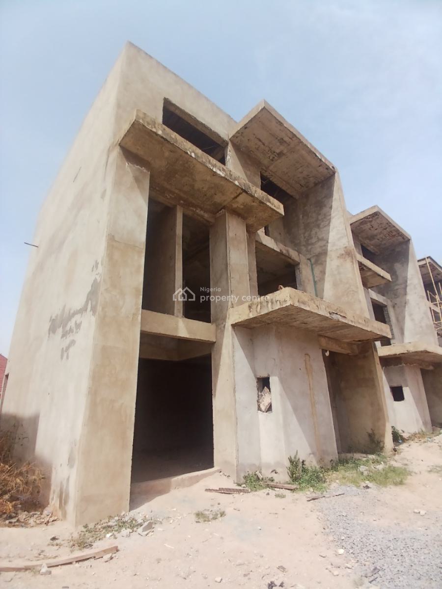 Uncompleted Building 4 Bedroom Terrace Duplex, Navy Town Estate, Asokoro District, Abuja, Terraced Duplex for Sale