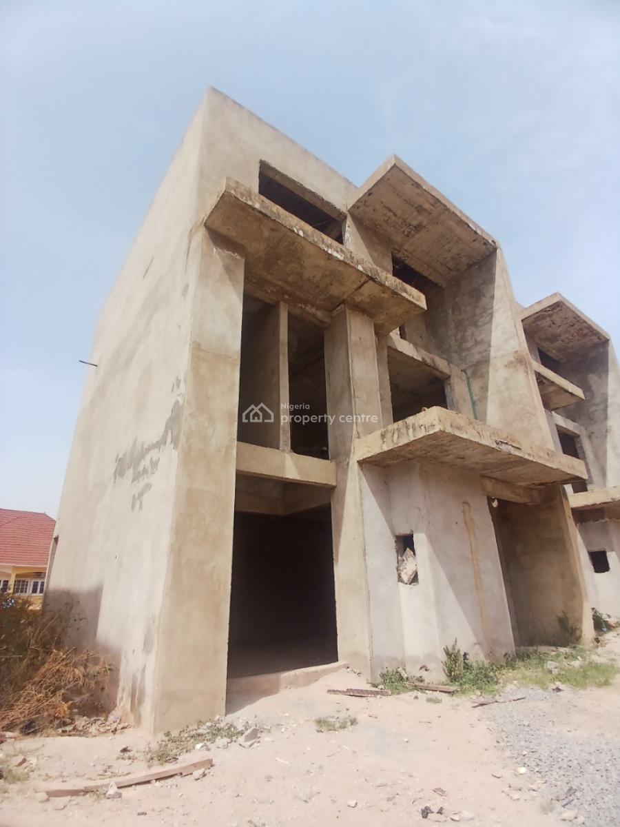 Uncompleted Building 4 Bedroom Terrace Duplex, Navy Town Estate, Asokoro District, Abuja, Terraced Duplex for Sale