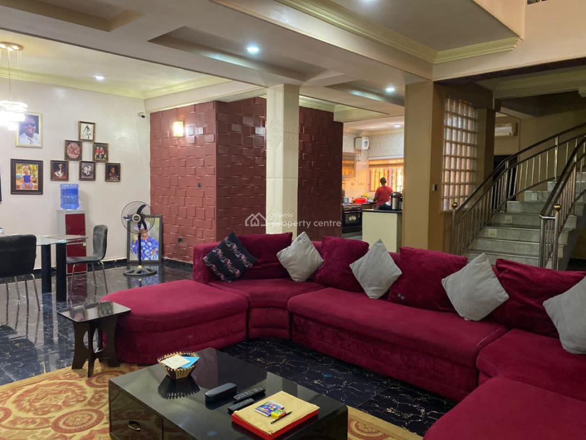 Elite Luxury Finished 5 Bedroom Terrace Apartment with 1 Room Bq, Living Faith Road, Jahi, Abuja, Terraced Duplex for Sale