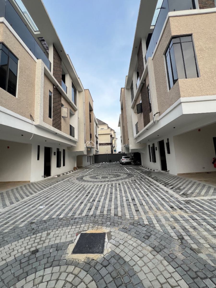 Super-luxury 4-bedroom Smart Terrace Duplex with 1-bedroom Bq., Lekki Phase 1, Lekki, Lagos, House for Sale