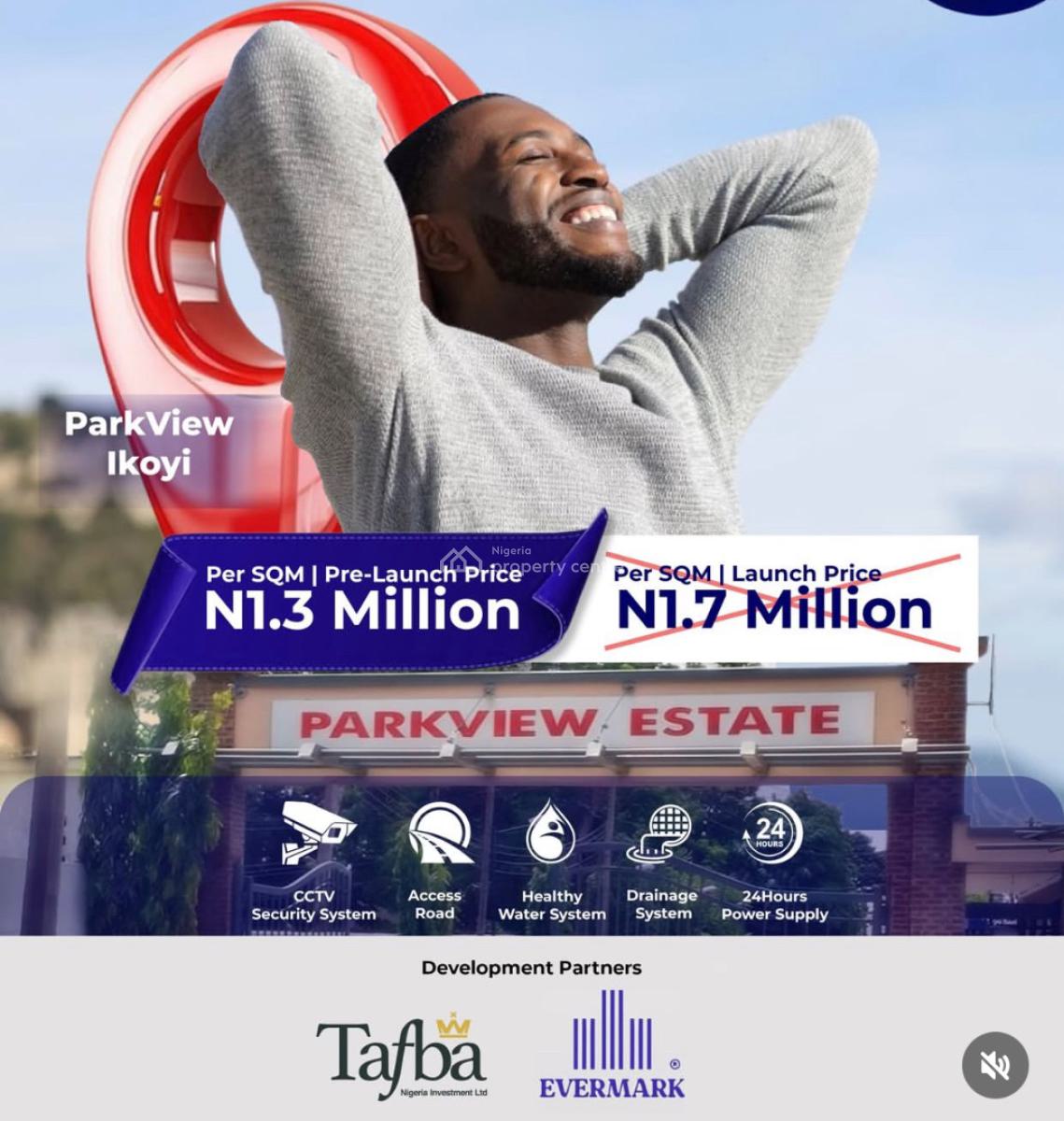 Land with Federal C of O, Park View, Ikoyi, Lagos, Industrial Land for Sale