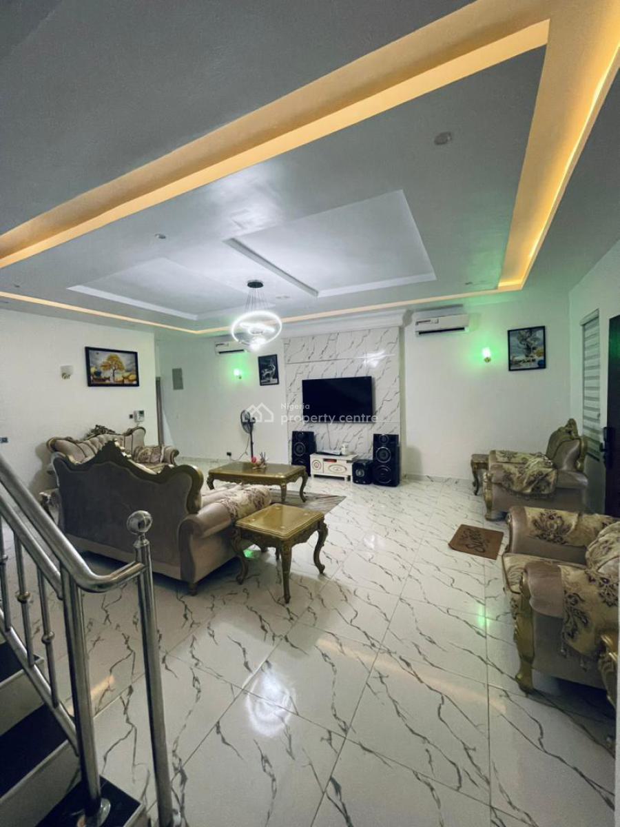 Luxury Furnished 4 Bedroom Semi Detached Duplex with Bq, By Platinum Way, Ikate, Lekki, Lagos, Semi-detached Duplex for Rent