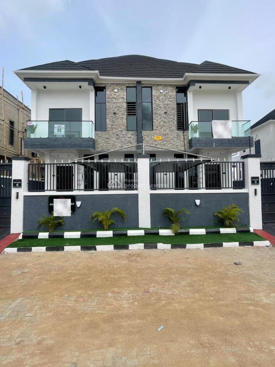 4 Bedroom Semi Detached Duplex with Bq, Ikota, Lekki, Lagos, Semi-detached Duplex for Rent