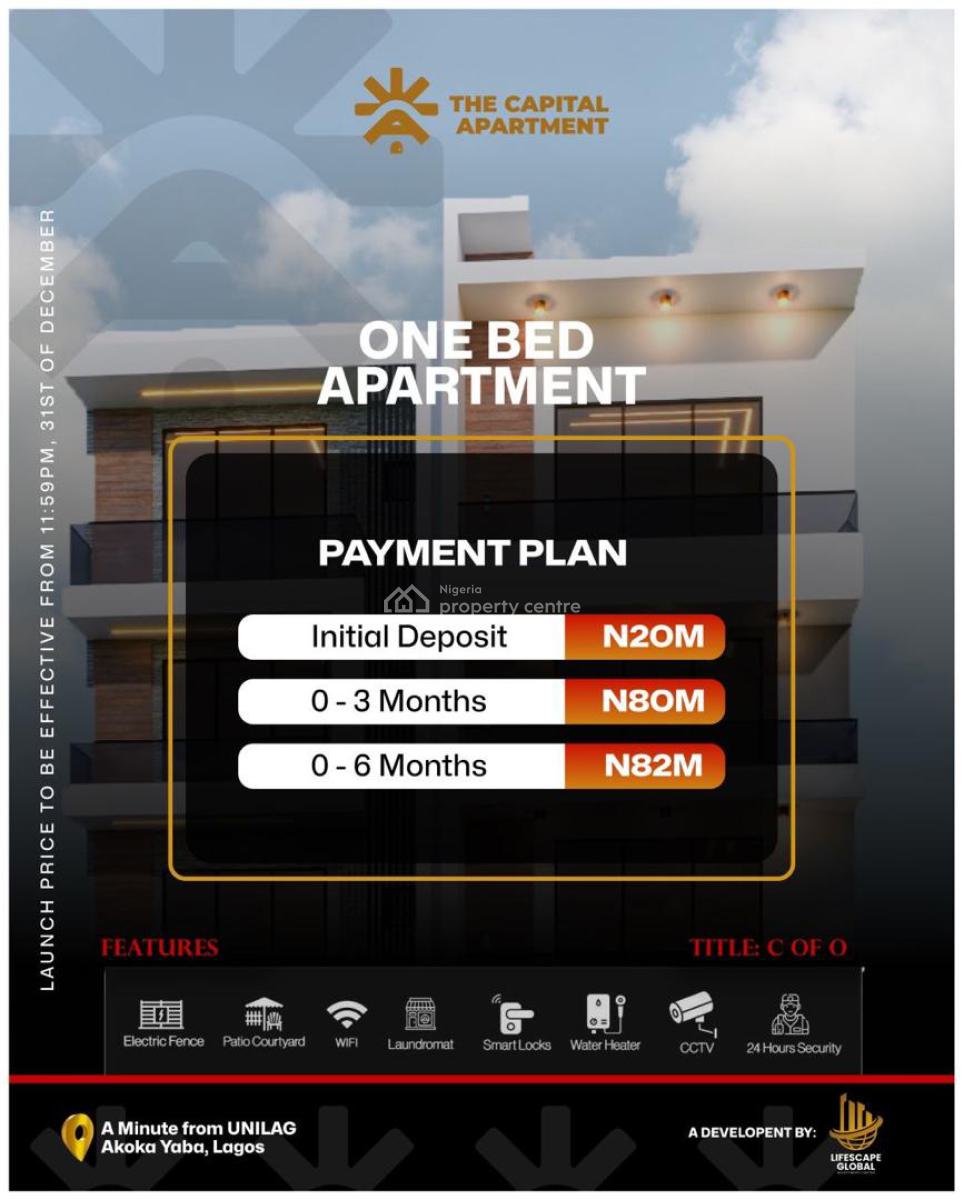 Studio, One Bedroom Apartment for Shortl£t a Minute Away From Unilag, University of Lagos, Akoka, Yaba, Lagos, Flat / Apartment for Sale