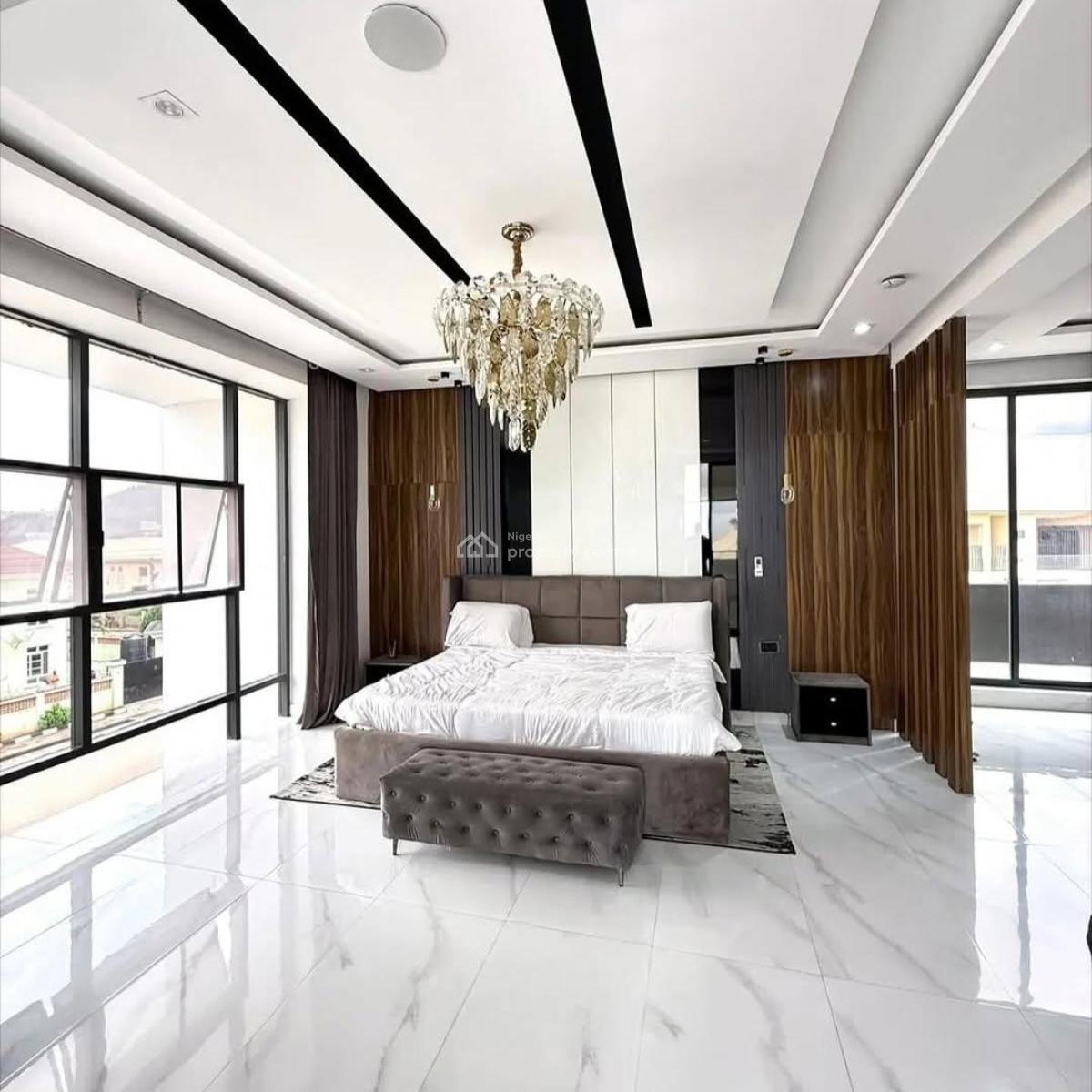 Luxurious 5 Bedroom Fully Detached Smart Duplex with 2 Rooms Bq, Cine, Dawaki, Gwarinpa, Abuja, Detached Duplex for Sale