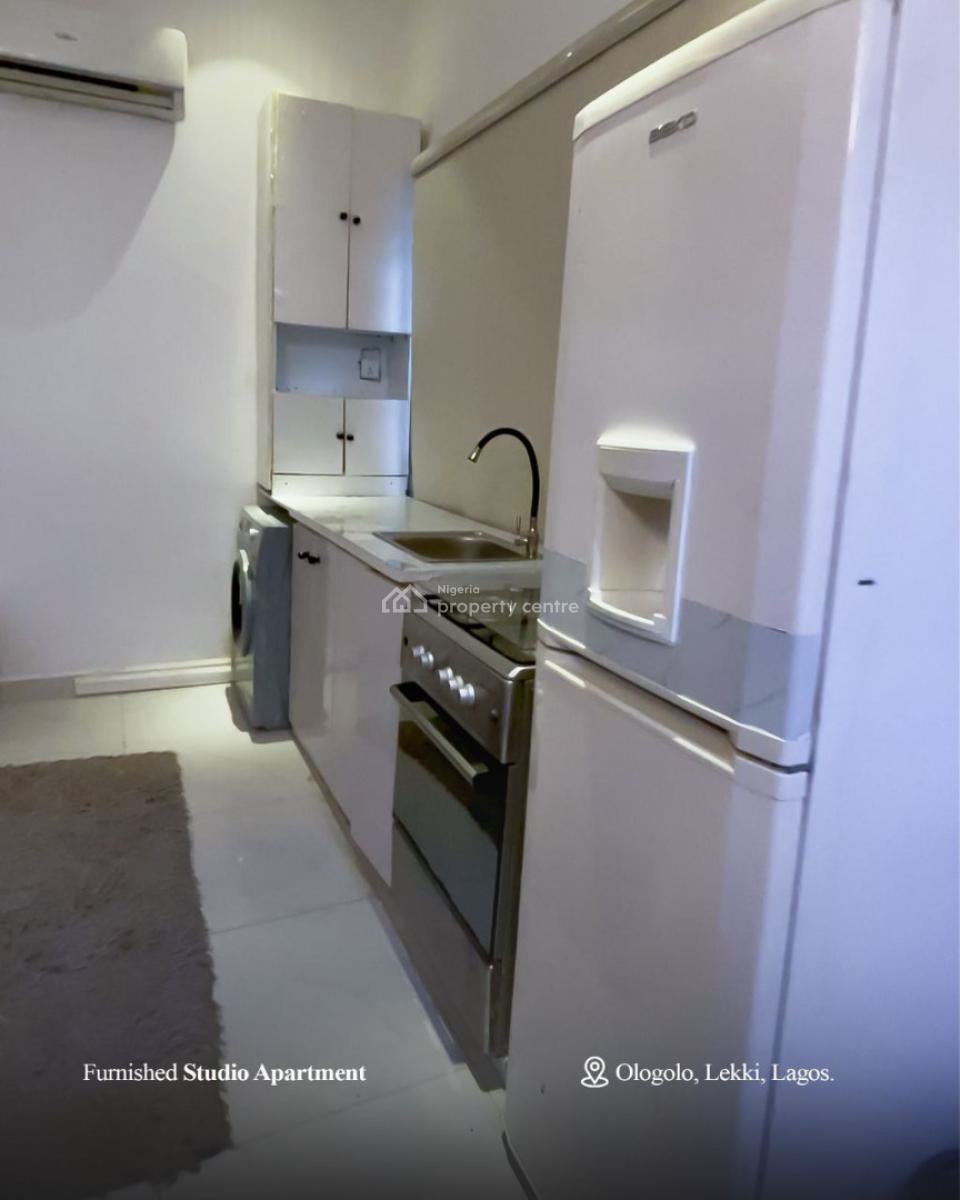Fully Furnished Studio Apartment in Secure Estate with Pool & Gym, Spg Road, Ologolo, Lekki, Lagos, Flat / Apartment for Rent