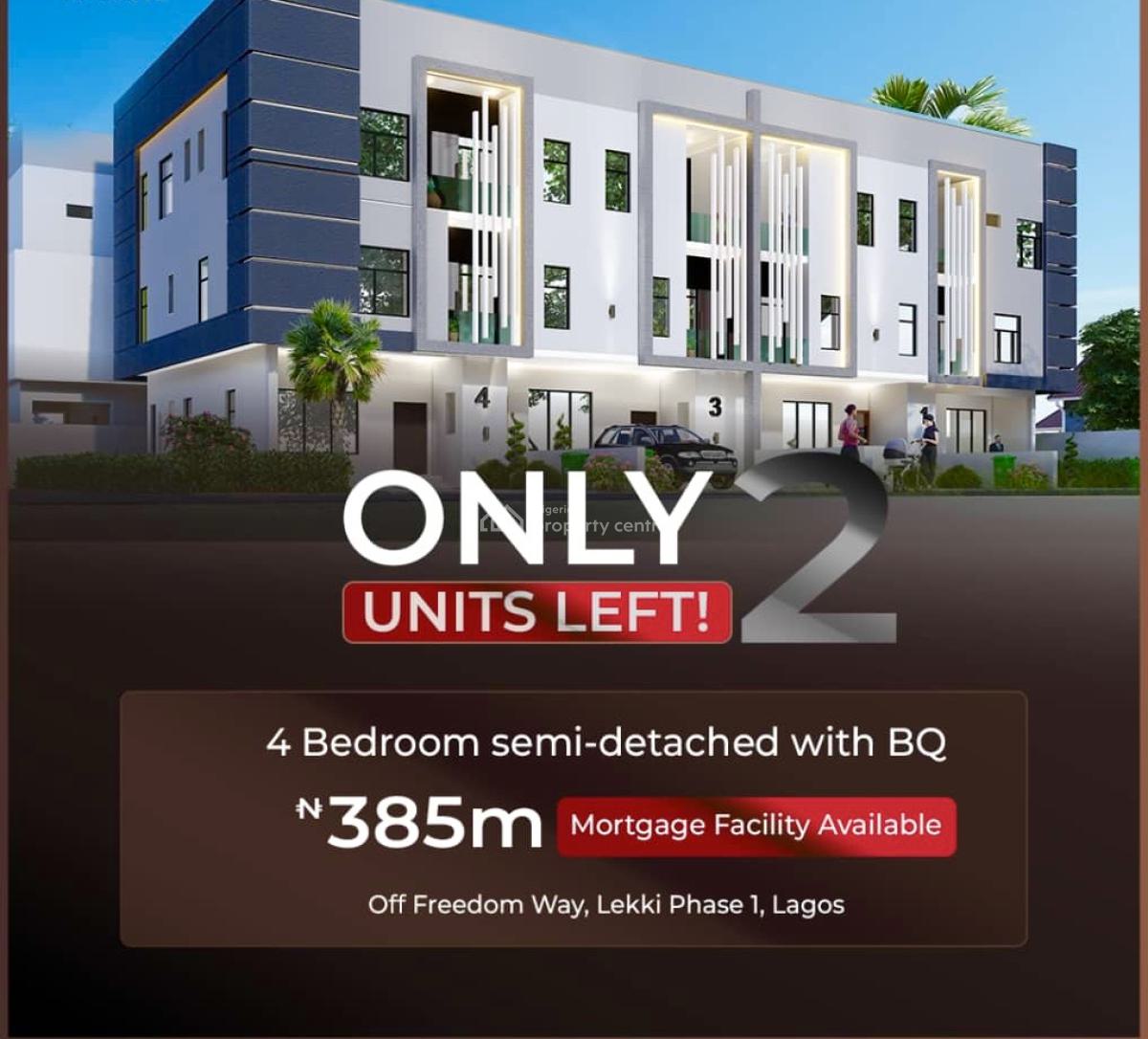 Luxurious 4 Bedroom Triplex with Bq in a Beautiful Estate, Off Freedom Way, Lekki Phase 1, Lekki, Lagos, Terraced Duplex for Sale