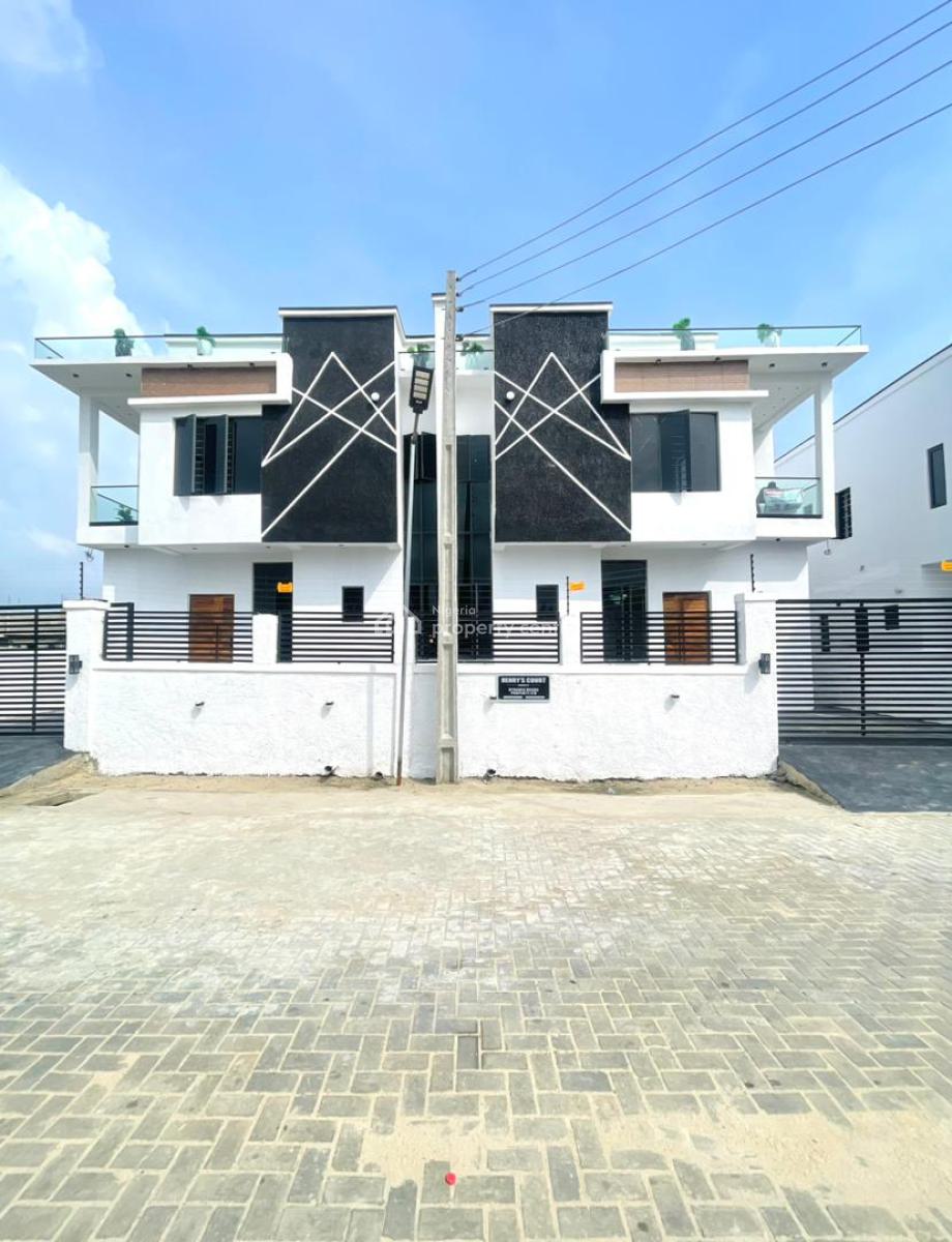 Lovely 4 Bedroom Semi Detached Duplex with a Room Bq, Ajah, Lagos, Semi-detached Duplex for Sale