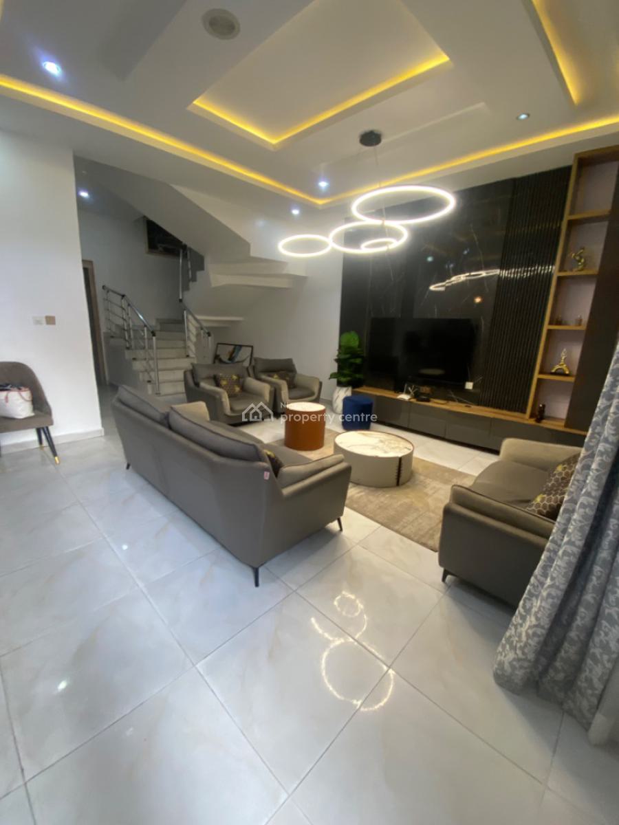 Not Furnished/ 4 Bedrooms Semi Detached Duplex with Bq, Orchid Road Lekki, Lekki Phase 2, Lekki, Lagos, Semi-detached Duplex for Rent