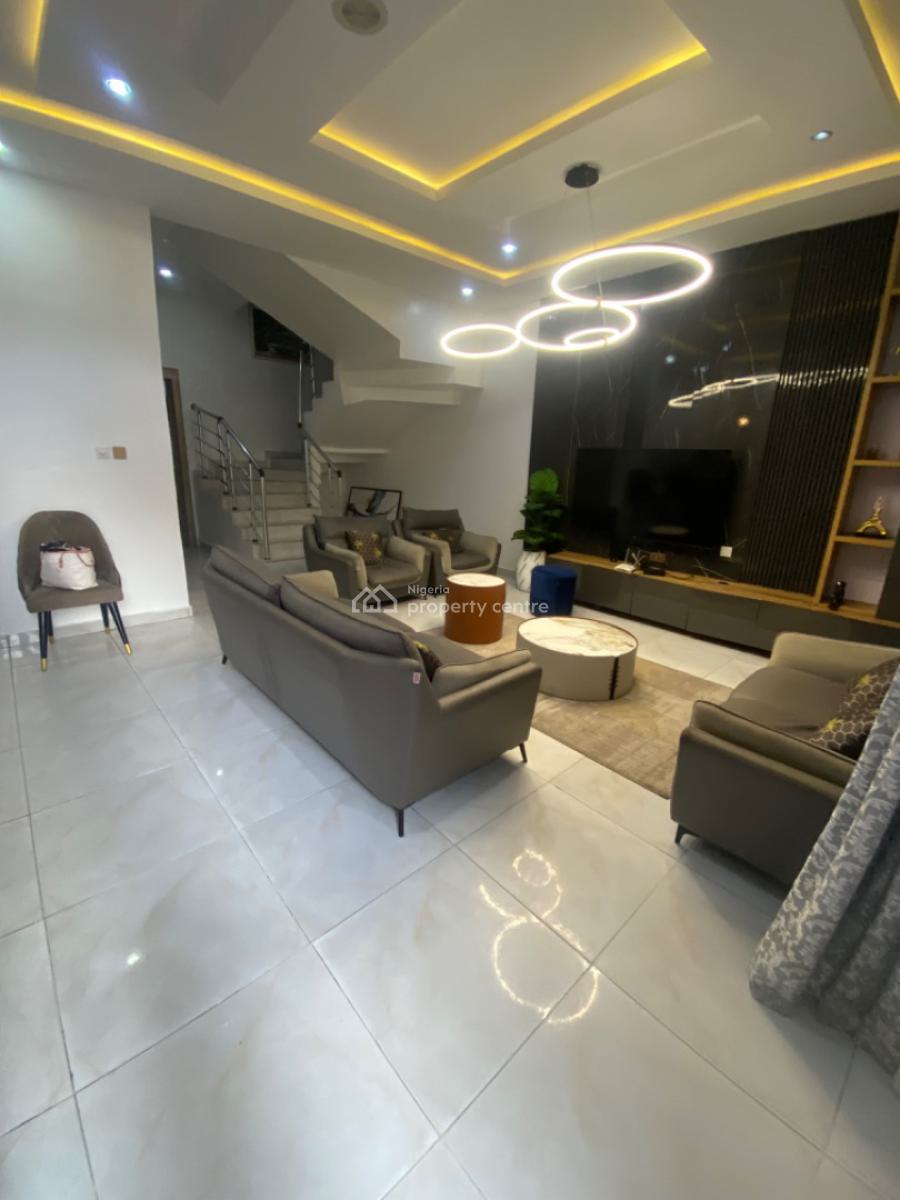 Not Furnished/ 4 Bedrooms Semi Detached Duplex with Bq, Orchid Road Lekki, Lekki Phase 2, Lekki, Lagos, Semi-detached Duplex for Rent