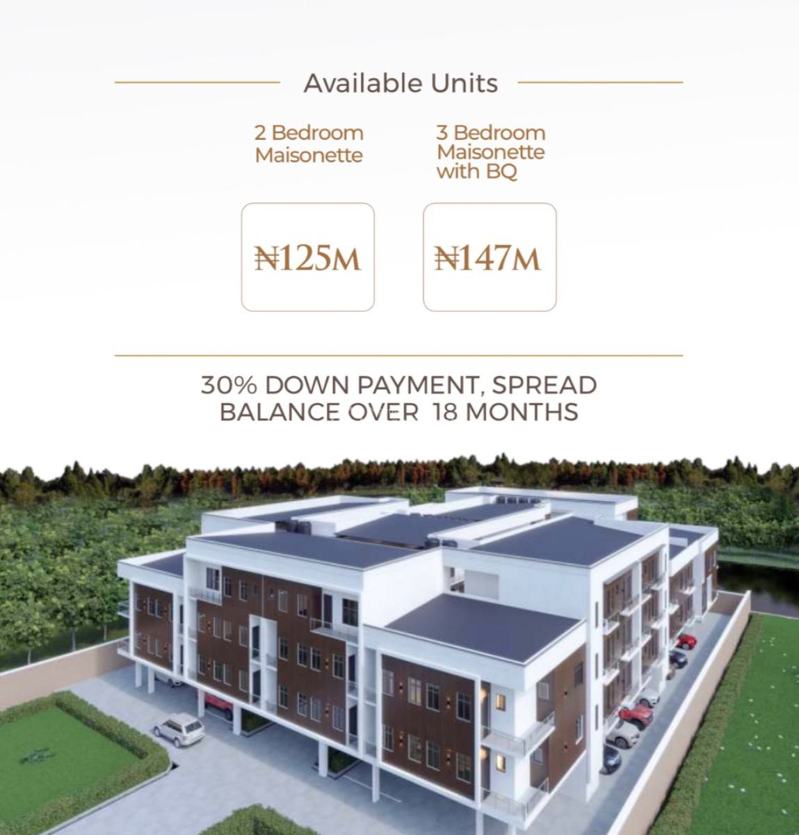 Premium 2 Bedroom Maissonettes in a Secured Gated Estate, Beside Pinnock Beach Estate, Osapa, Lekki, Lagos, Flat / Apartment for Sale
