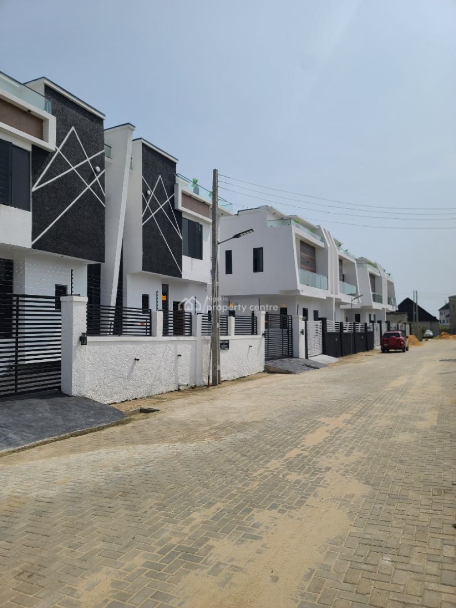4bedroom Duplex with a Boys Quarter, Atlantic Layout Estate  By Abraham Adesanya, Ajah, Lagos, Semi-detached Duplex for Sale