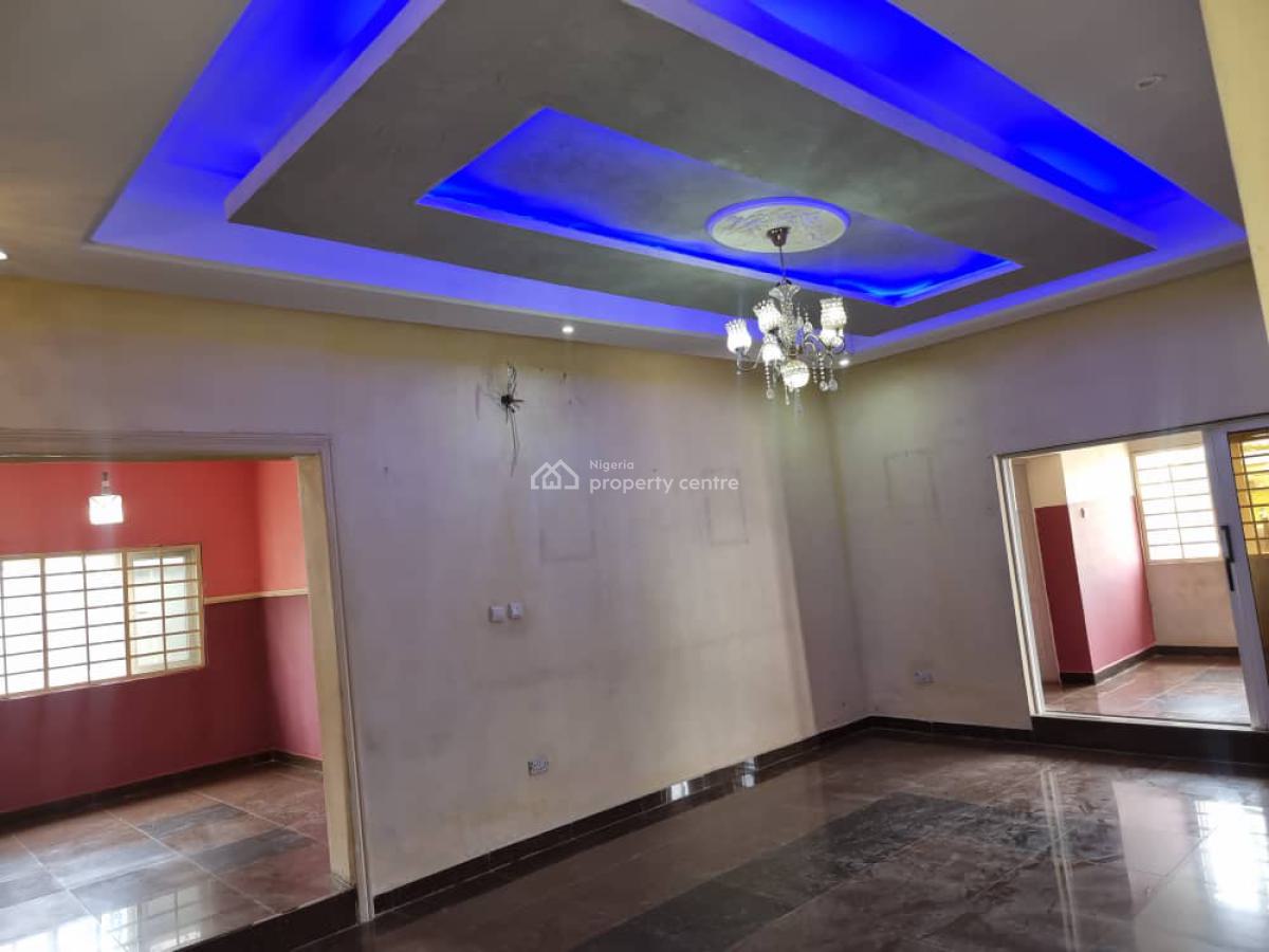 Astonishing 4 Bedroom Bungalow with Two Living Rooms, Fo1 Layout, Kubwa, Abuja, Detached Bungalow for Sale