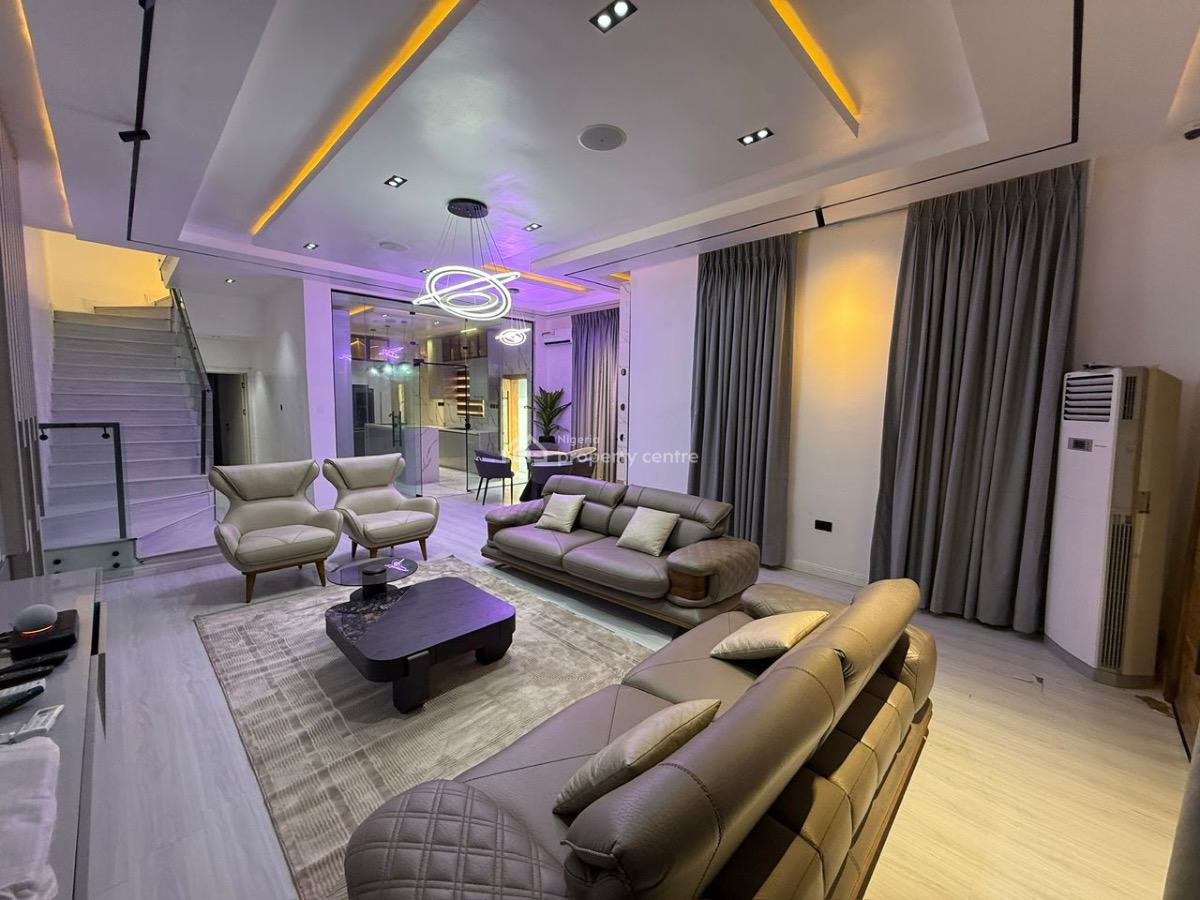 4 Bedroom Fully Furnished Self Compound Semi Detached with Inverter, Idado, Lekki, Lagos, Semi-detached Duplex for Sale