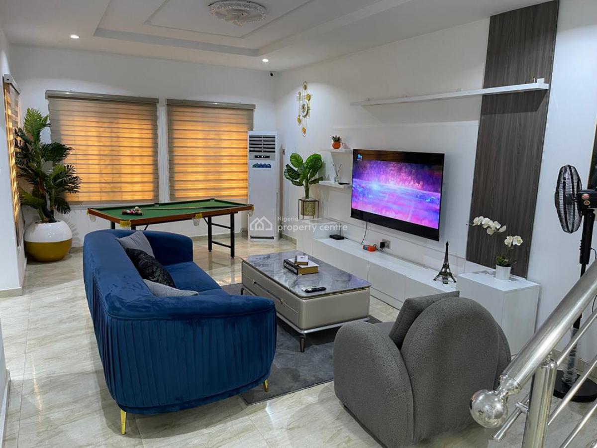5 Bedrooms Fully Furnished Terrace Duplex, Silas Lioh, Guzape District, Abuja, Terraced Duplex for Rent