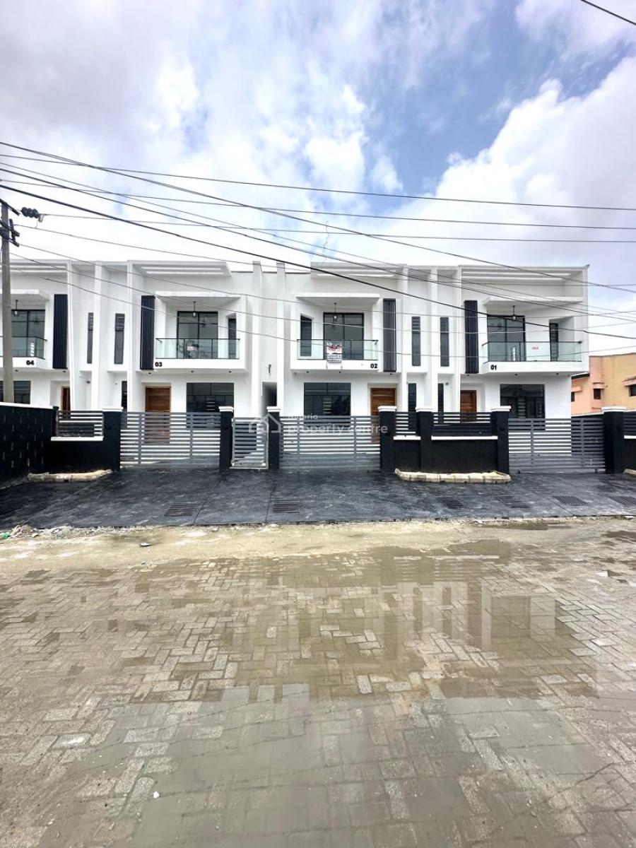 Contemporary 4 Bedroom Terrace Duplex with Bq, Osapa, Lekki, Lagos, Terraced Duplex for Sale