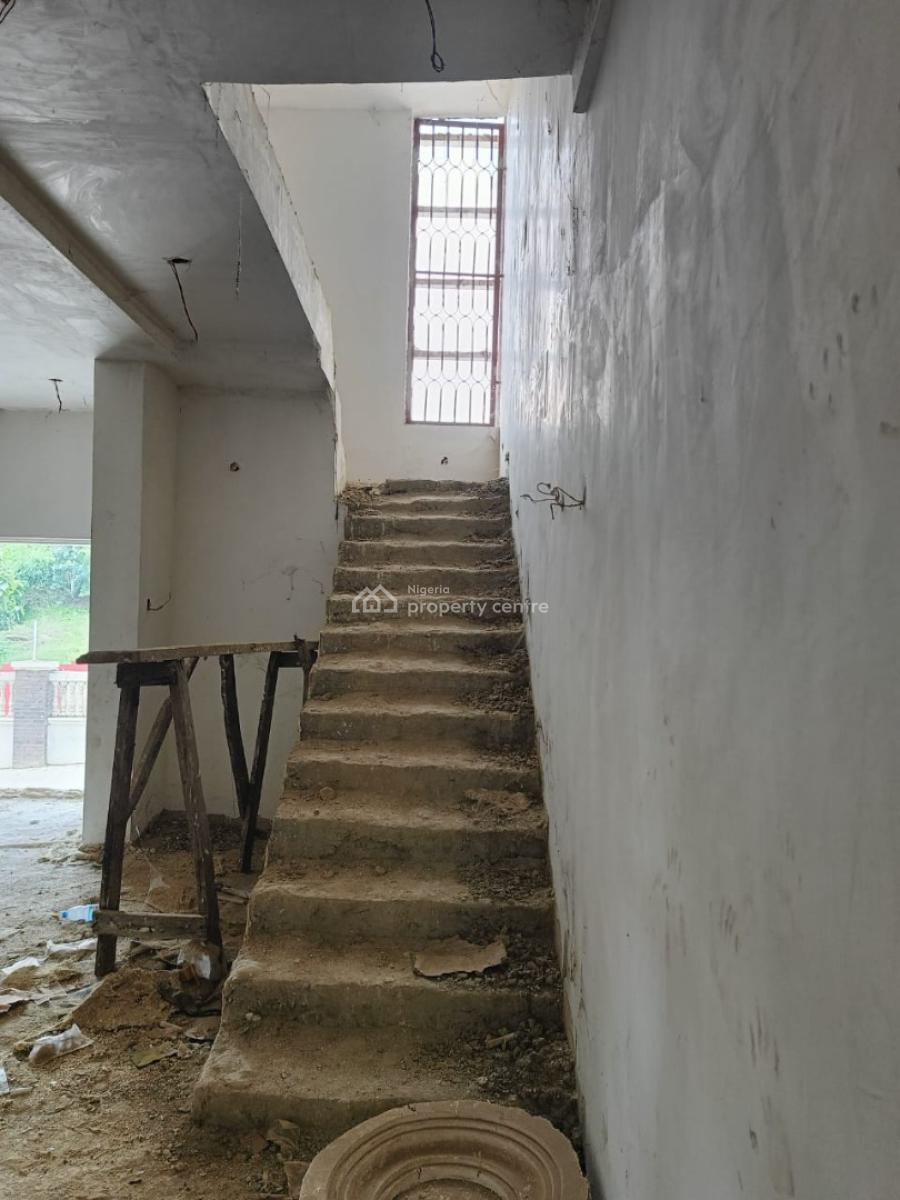 4 Bedroom Terrace Duplex with a Bq, Internal Carcass, Silas Iloh, Guzape District, Abuja, Terraced Duplex for Sale