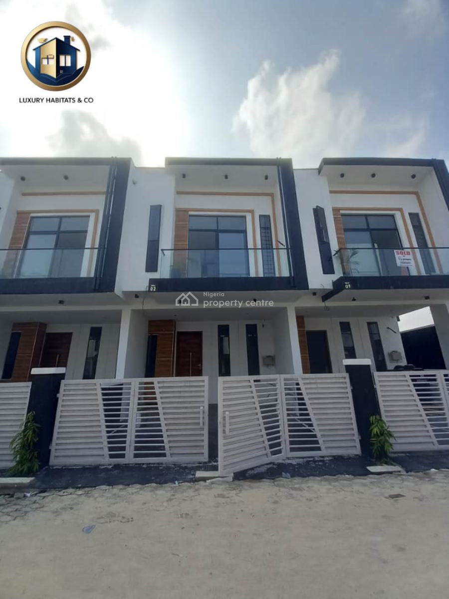 Newly Built 4 Bedroom Terrace Duplex, Ikota, Lekki, Lagos, Terraced Duplex for Sale