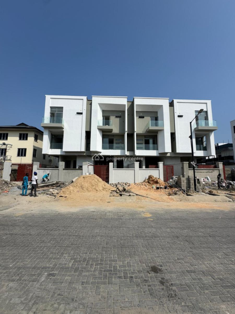 Self Compound, 2-floor 4 Bedroom Terrace Duplex with Bq, Lekki Phase 1, Lekki, Lagos, Terraced Duplex for Sale