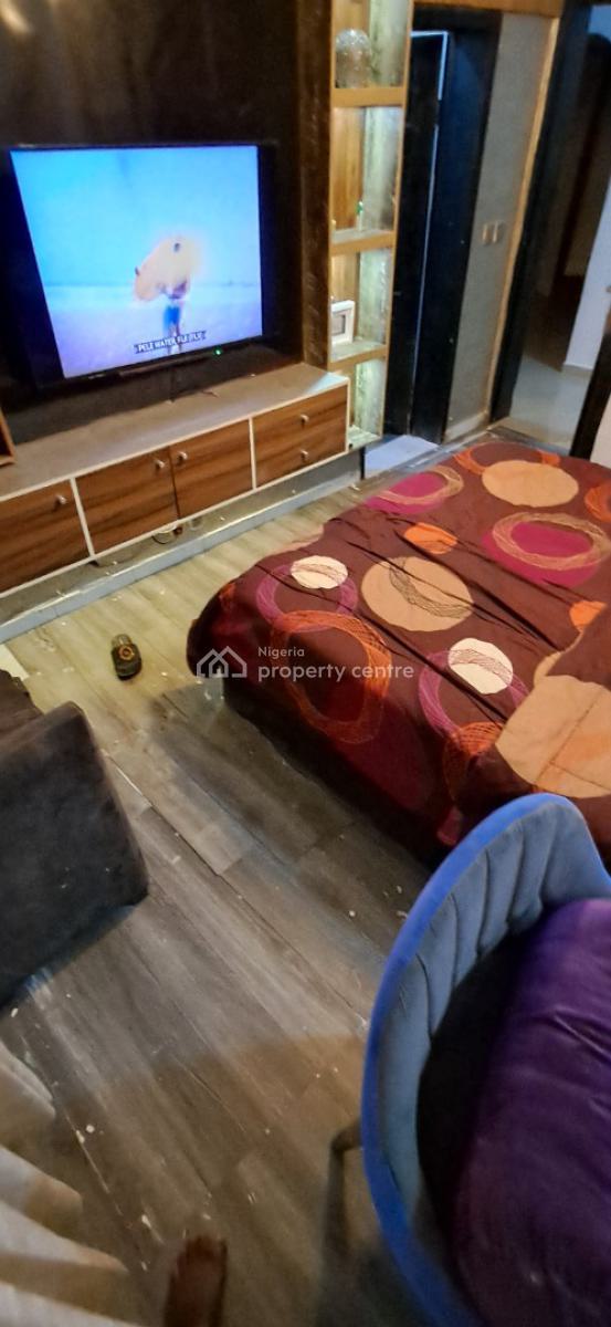 Furnished 2 Rooms, Ademola Eletu Canal West, Osapa, Lekki, Lagos, Mini Flat (room and Parlour) for Rent