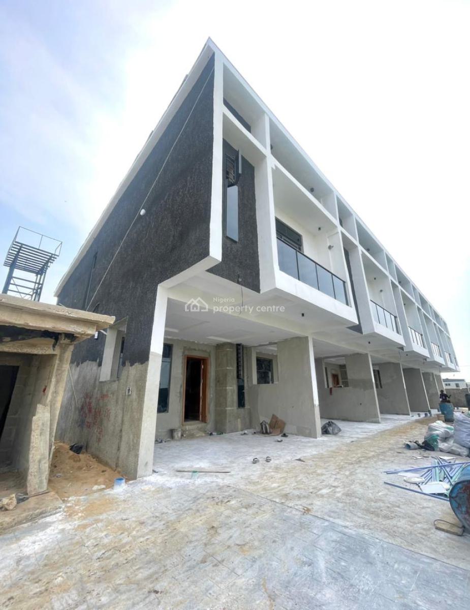 3 Bedroom Terraced Duplex with Solar Panel, Inverter and a Room Bq, Ajah, Lagos, Terraced Duplex for Sale