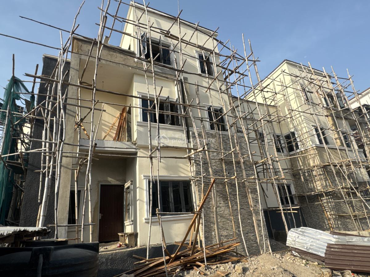 Standard 5 Bedroom Seme Detached Duplex with Bq (semi Finish), Diplomatic Zone, Guzape District, Abuja, Semi-detached Duplex for Sale