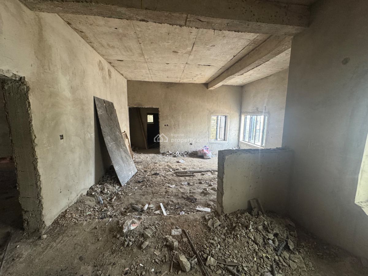 Standard 5 Bedroom Seme Detached Duplex with Bq (semi Finish), Diplomatic Zone, Guzape District, Abuja, Semi-detached Duplex for Sale