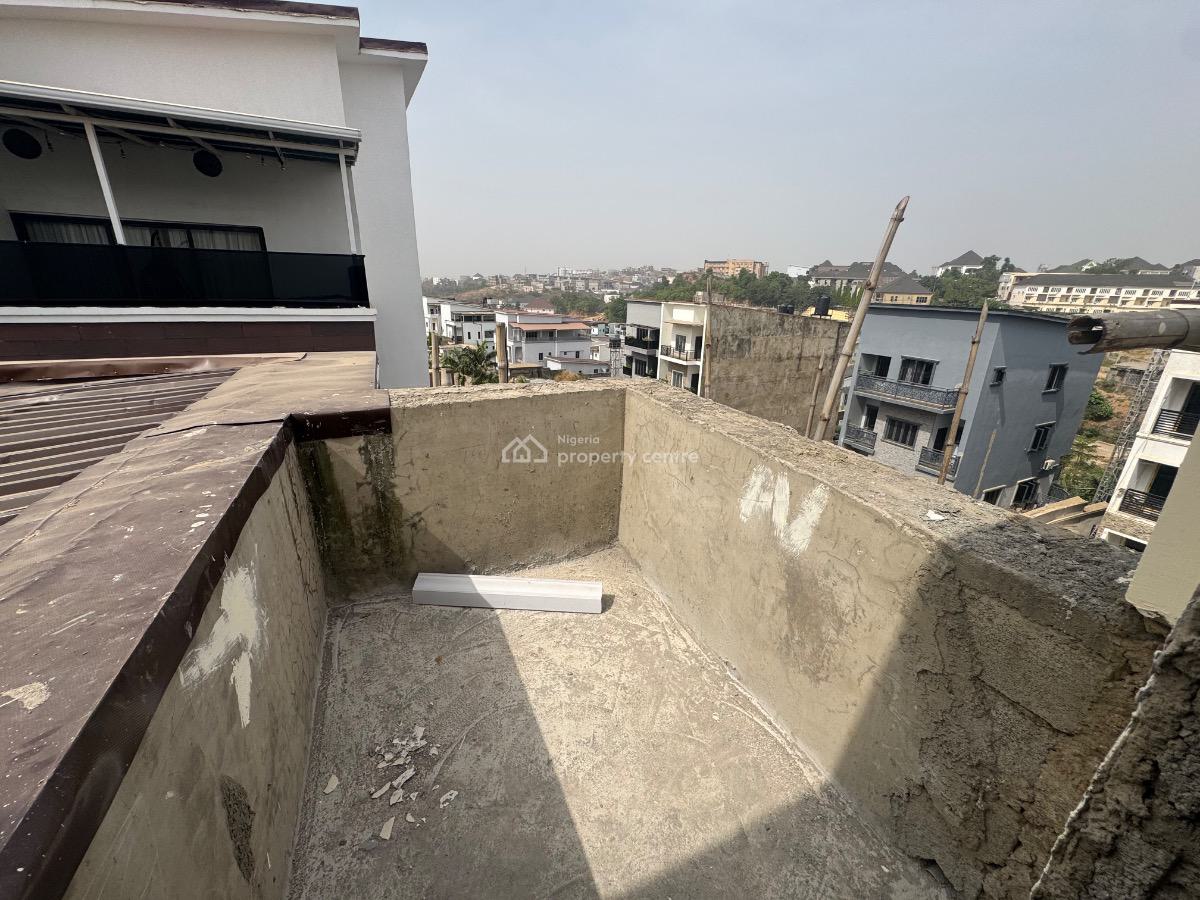 Standard 5 Bedroom Seme Detached Duplex with Bq (semi Finish), Diplomatic Zone, Guzape District, Abuja, Semi-detached Duplex for Sale