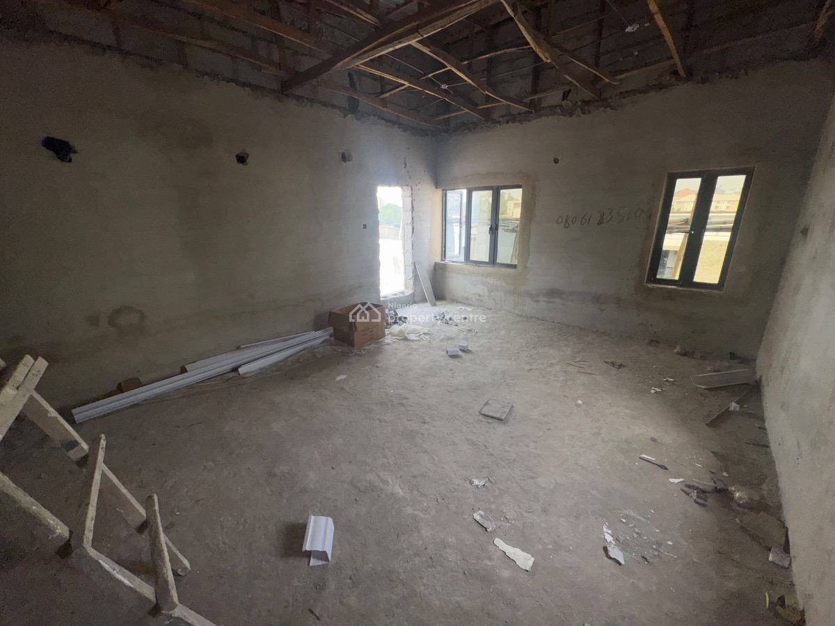 Standard 5 Bedroom Seme Detached Duplex with Bq (semi Finish), Diplomatic Zone, Guzape District, Abuja, Semi-detached Duplex for Sale