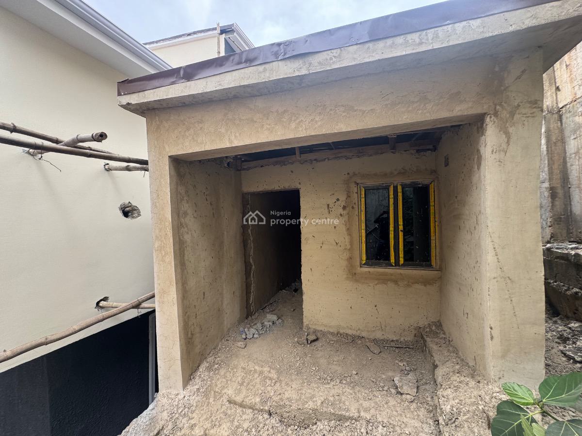 Standard 5 Bedroom Seme Detached Duplex with Bq (semi Finish), Diplomatic Zone, Guzape District, Abuja, Semi-detached Duplex for Sale