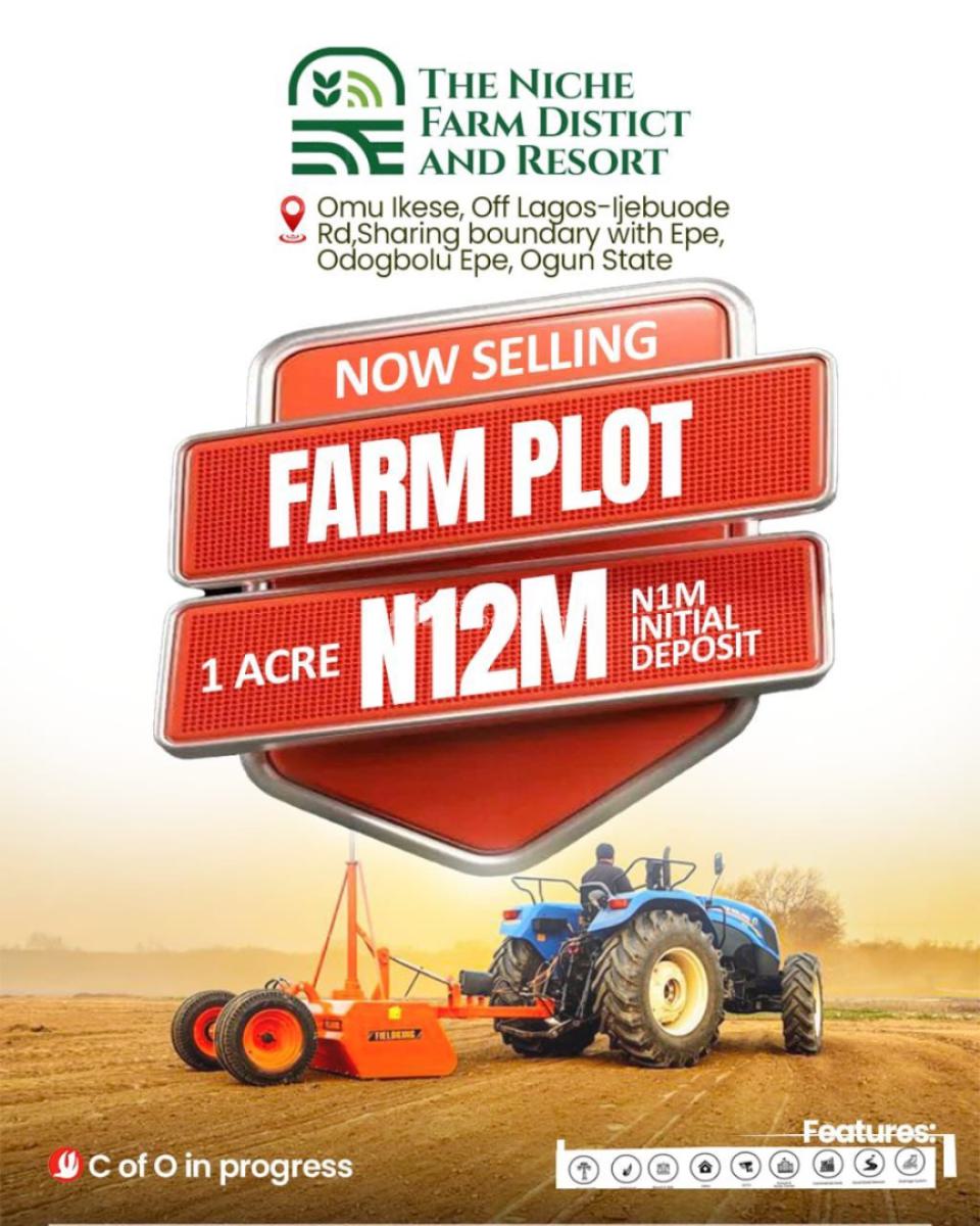 Farmland, Omu Ikese, Odogbolu, Ogun, Mixed-use Land for Sale