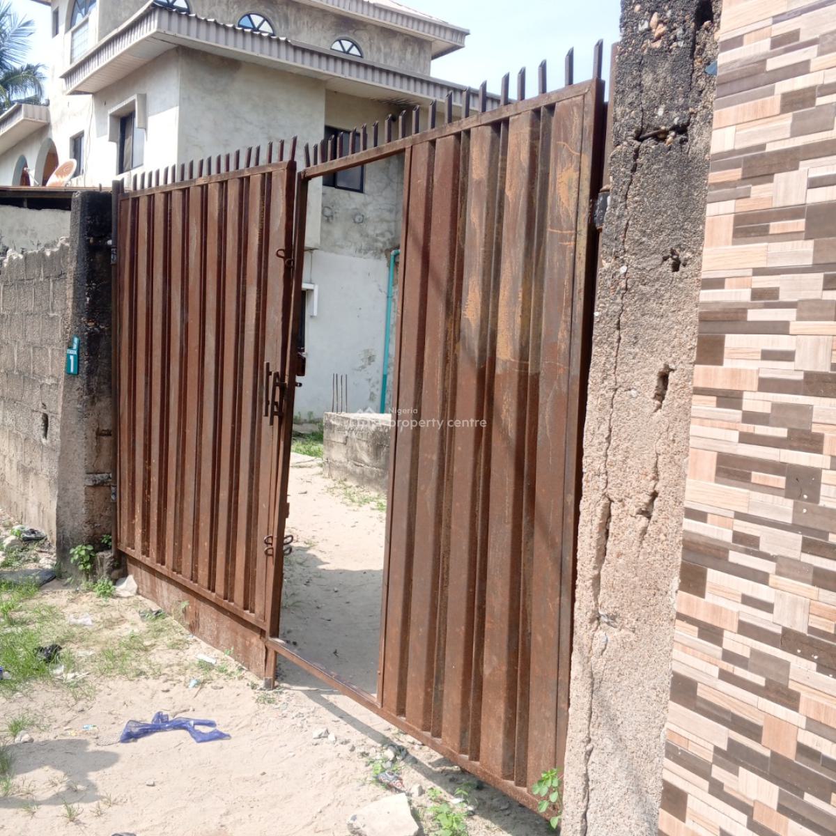 Half Plot of Land with Foundation for a Duplex, Ajah, Lagos, Land for Sale