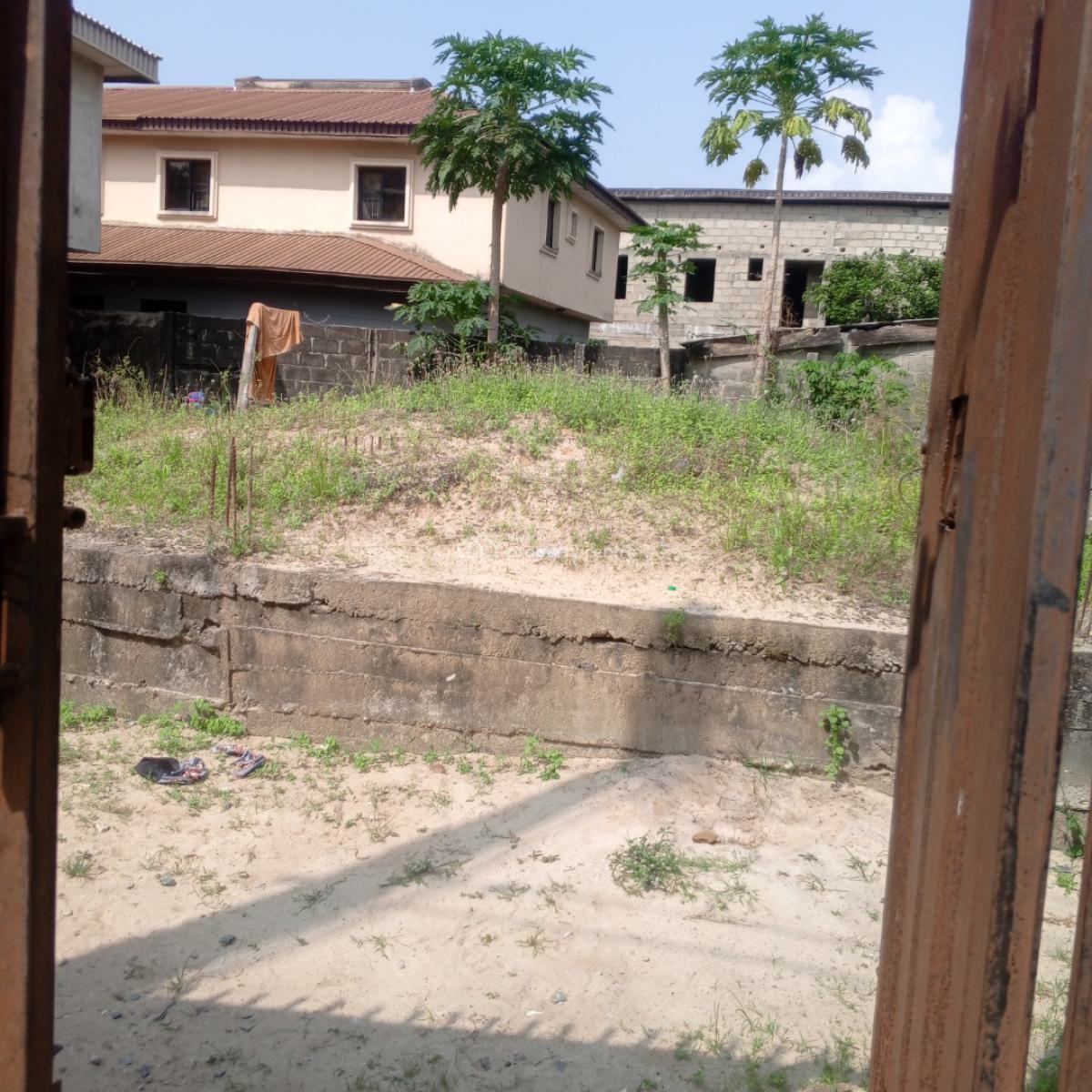 Half Plot of Land with Foundation for a Duplex, Ajah, Lagos, Land for Sale