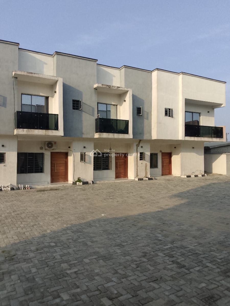 Massively 3 Bedrooms Terrace Duplex with Bq, Greenwood Park Estate Abijo, Sangotedo, Ajah, Lagos, Terraced Duplex for Rent
