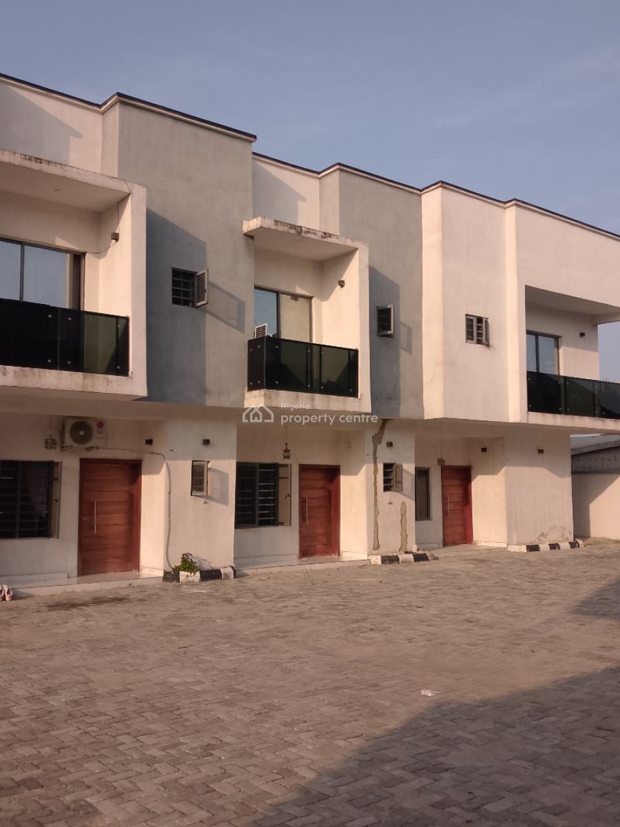 Massively 3 Bedrooms Terrace Duplex with Bq, Greenwood Park Estate Abijo, Sangotedo, Ajah, Lagos, Terraced Duplex for Rent