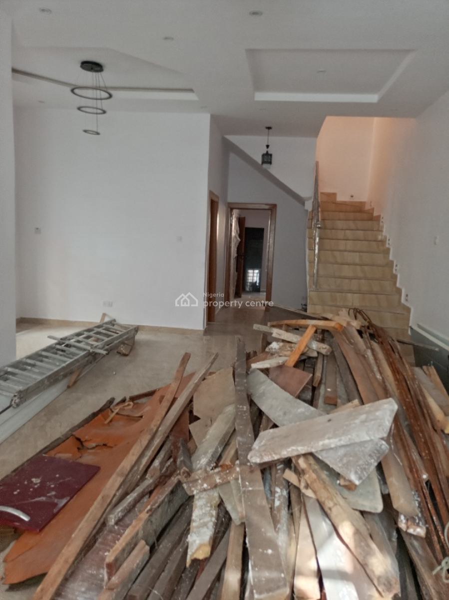 Neat 4 Bedroom Duplex with Bq and Security House, Idado, Lekki, Lagos, Semi-detached Duplex for Rent