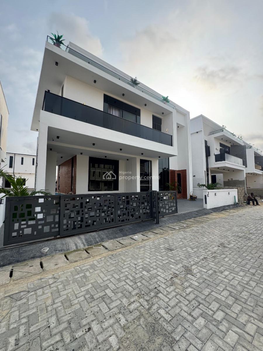 Beautiful 5 Bedroom Detached Duplex with Pool and Bq, Chevron Toll Gate, Lekki, Lagos, Detached Duplex for Sale